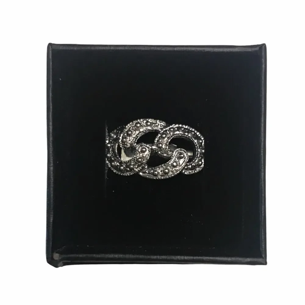 Vintage Silver Knot Lapel Pin Brooch